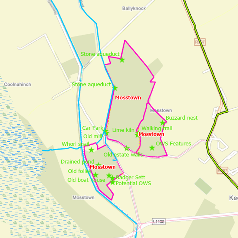 Mosstown map